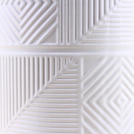 Cache-pot strié dolomite blanc 12,5cm | Hashtag Déco