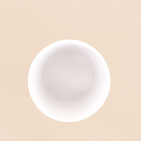 Cache-pot strié dolomite blanc 12,5cm | Hashtag Déco