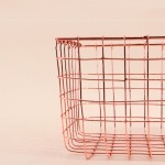 Panier en métal noir 20x20x15cm élégant | Hashtag Déco