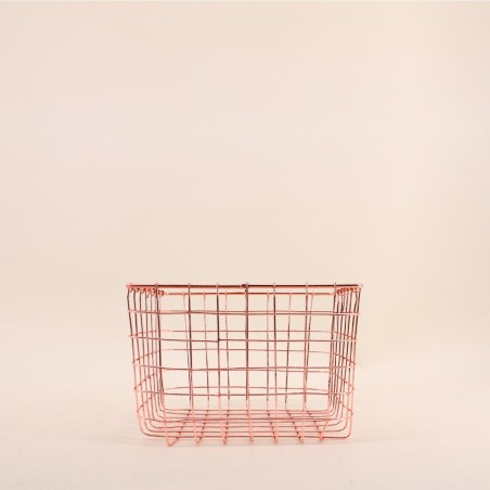 Panier en métal noir 20x20x15cm élégant | Hashtag Déco