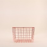 Panier en métal noir 20x20x15cm élégant | Hashtag Déco