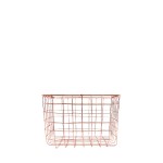 Panier en métal noir 20x20x15cm élégant | Hashtag Déco