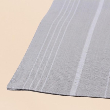 Set de table rayé taupe 33x48cm