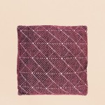 Coussin géométrique bordeaux 40cm en coton | Hashtag Déco