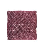 Coussin géométrique bordeaux 40cm en coton | Hashtag Déco