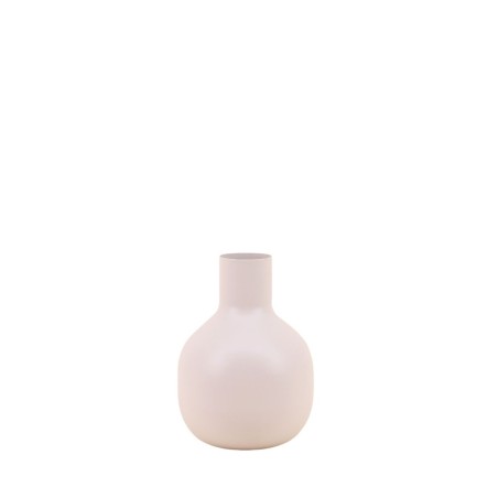 Vase en métal beige 15x10cm élégant et moderne | Hashtag Déco
