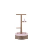Porte bijoux en bois rose 24cm | Hashtag Déco