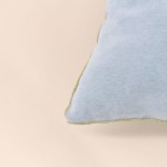 Coussin 30x40cm en tissu bleu | Hashtag Déco