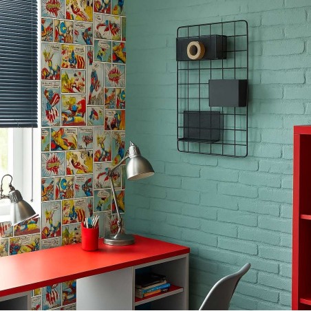 Pegboard en métal noir 60x40cm pour un mur tendance | Hashtag Déco