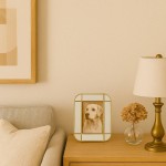 Cadre photo design métal doré 22x17cm | Hashtag Déco