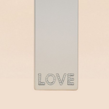 Miroir mot "love" bois blanc 120x25cm | Hashtag Déco