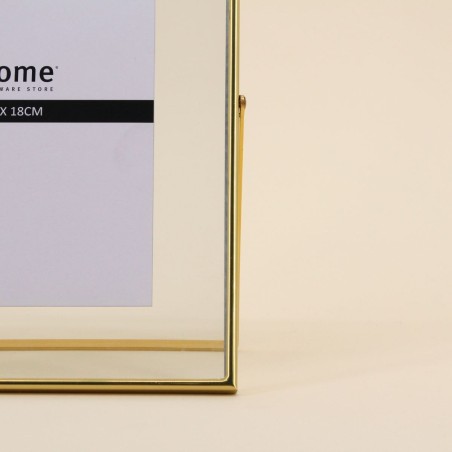 Cadre photo doré verre 20x25cm sur pied | Hashtag Déco