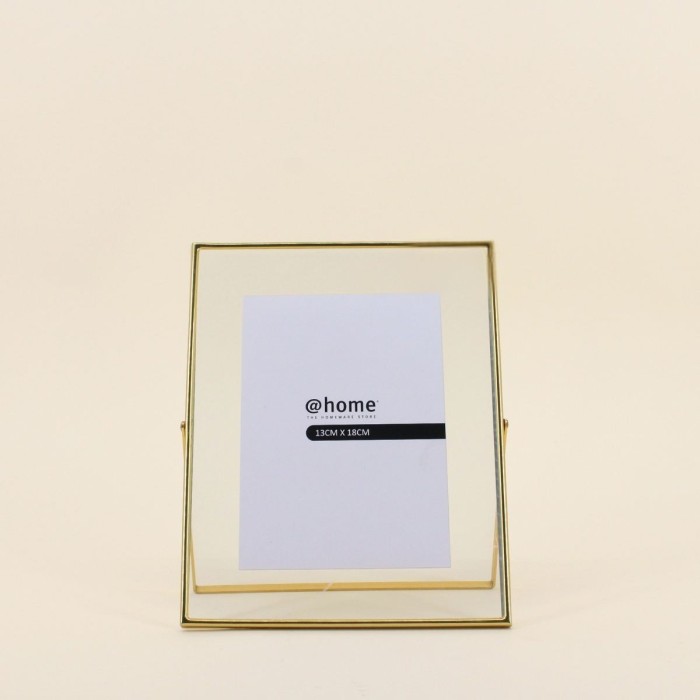 Cadre photo doré verre 20x25cm sur pied | Hashtag Déco