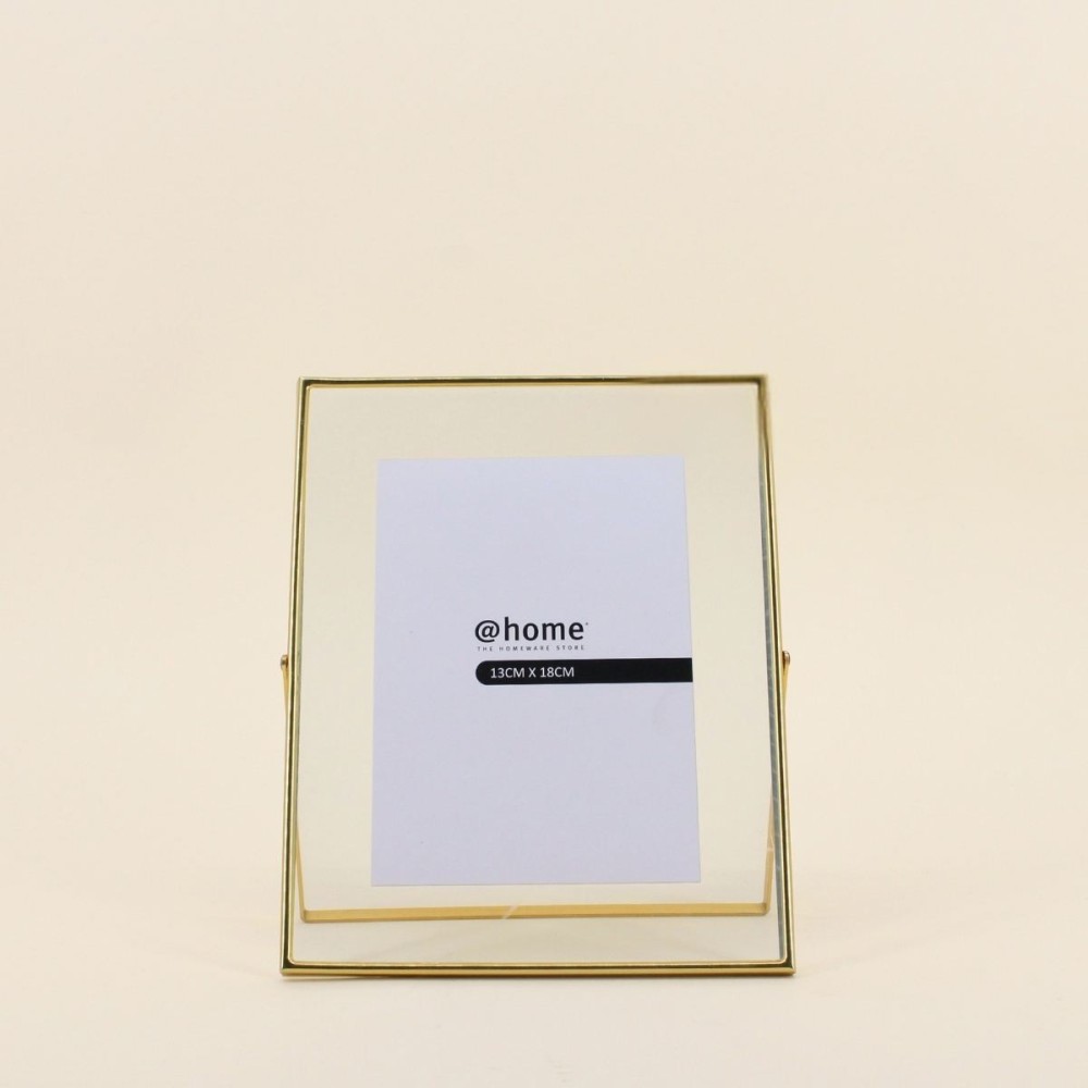 Cadre photo doré verre 20x25cm sur pied | Hashtag Déco