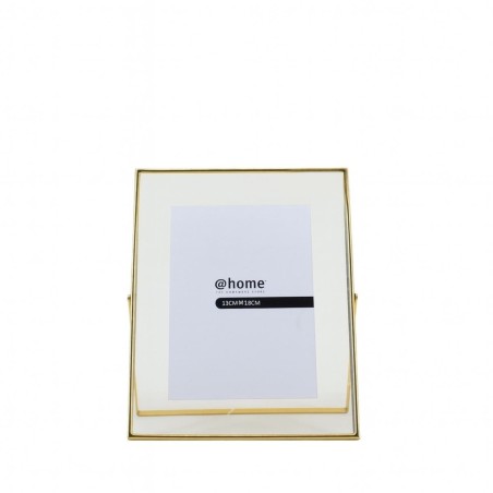 Cadre photo doré verre 20x25cm sur pied | Hashtag Déco