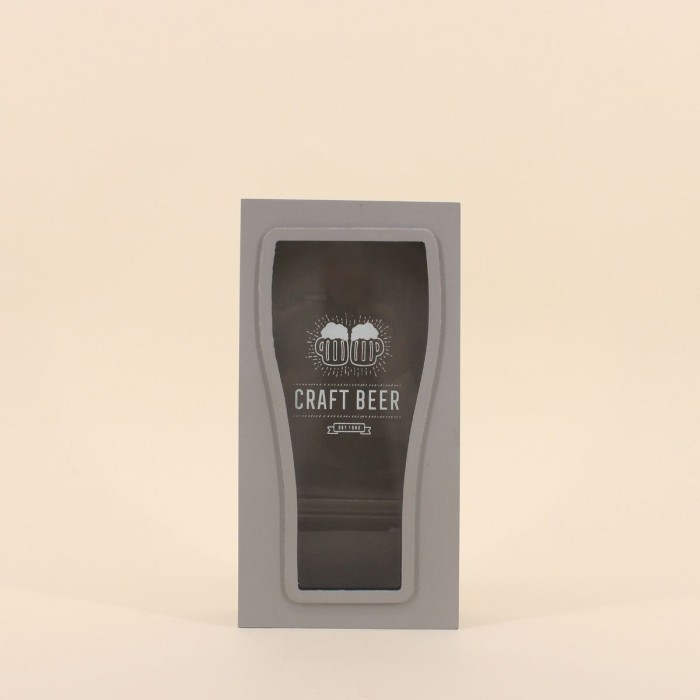 Objet déco collecteur capsules bois noir 25x13cm | Hashtag Déco