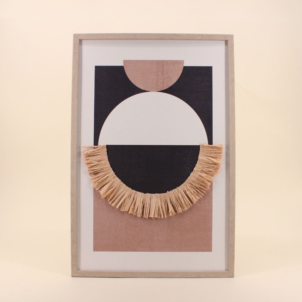 Cadre 3D noir blanc terracotta MDF | Hashtag Déco