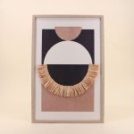 Cadre 3D noir blanc terracotta MDF | Hashtag Déco