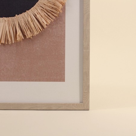 Cadre 3D noir blanc terracotta MDF | Hashtag Déco