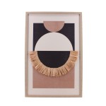 Cadre 3D noir blanc terracotta MDF | Hashtag Déco