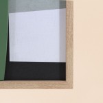 Cadre 3D noir/blanc/vert MDF 40x60cm élégant | Hashtag Déco