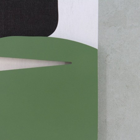 Cadre 3D noir/blanc/vert MDF 40x60cm élégant | Hashtag Déco