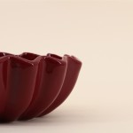 Coupe céramique alvéolée 24cm verte | Hashtag Déco