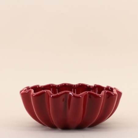 Coupe céramique alvéolée 24cm verte | Hashtag Déco