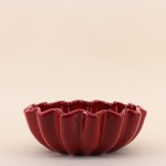 Coupe céramique alvéolée 24cm verte | Hashtag Déco