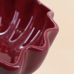 Coupe céramique alvéolée 24cm verte | Hashtag Déco