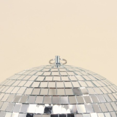 Boule à facettes argentée en verre 25cm | Hashtag Déco