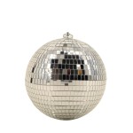 Boule à facettes argentée en verre 25cm | Hashtag Déco