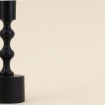 Bougeoir noir mat en aluminium 16cm | Hashtag Déco