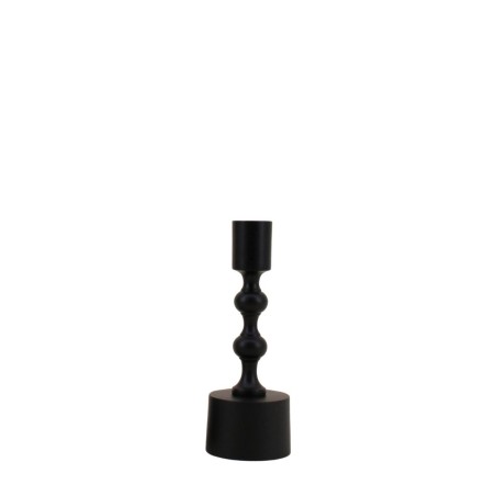 Bougeoir noir mat en aluminium 16cm | Hashtag Déco