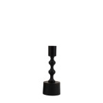 Bougeoir noir mat en aluminium 16cm | Hashtag Déco
