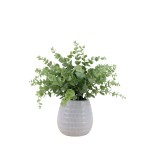 Plante artificielle céramique blanche 26cm | Hashtag Déco
