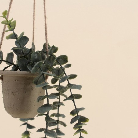 Plante artificielle tombante beige en papier maché | Hashtag Déco