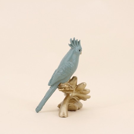 Objet déco perroquet en polyrésine 13cm coloré | Hashtag Déco