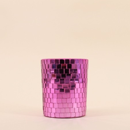 Bougie parfumée violette en verre | Hashtag Déco