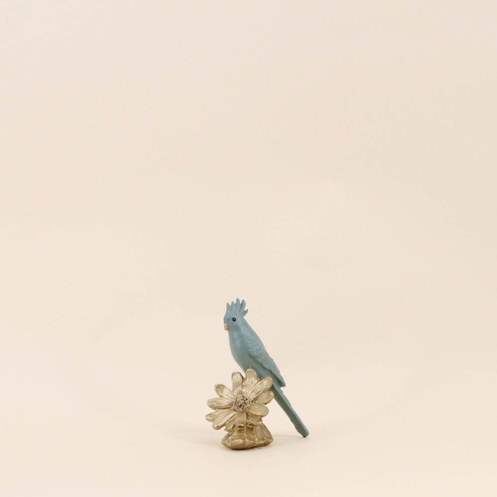 Objet déco perroquet en polyrésine 13cm coloré | Hashtag Déco