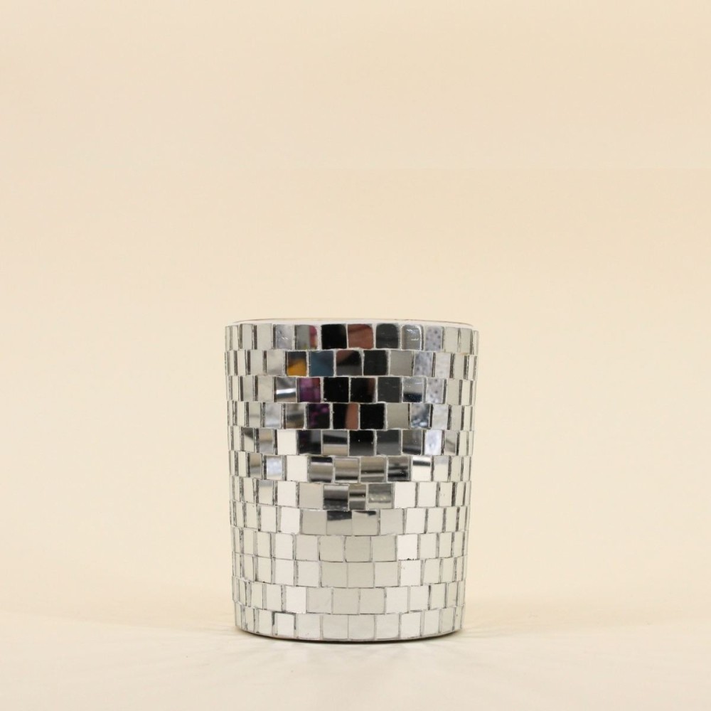 Bougie parfumée miroir gris argenté | Hashtag Déco