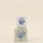 Bougie parfumée céramique beige, cadeau | Hashtag Déco