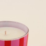 Bougie parfumée verre rose 510g "Beach club" | Hashtag Déco