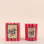 Bougie parfumée verre rose 510g "Beach club" | Hashtag Déco
