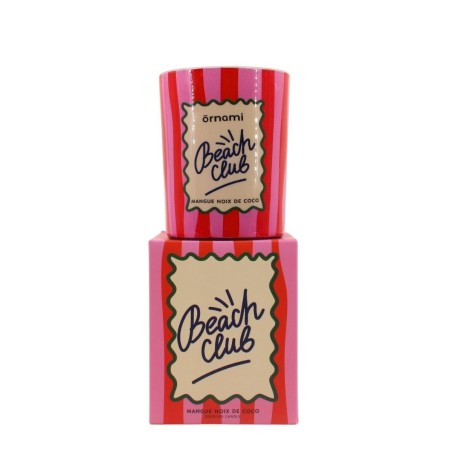 Bougie parfumée verre rose 510g "Beach club" | Hashtag Déco