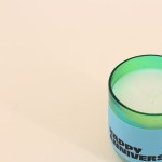 Bougie parfumée verte en verre 200g | Hashtag Déco