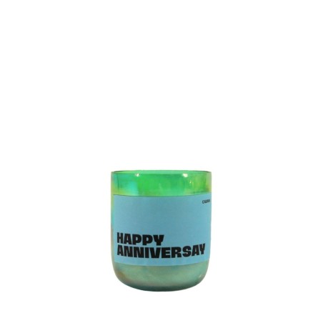 Bougie parfumée verte en verre 200g | Hashtag Déco