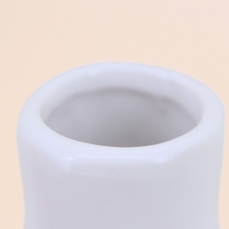 Vase design céramique blanc 24cm | Hashtag Déco
