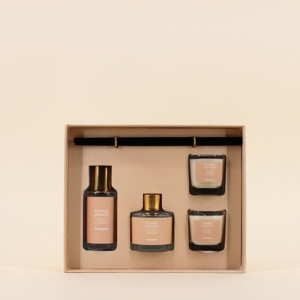 Coffret senteurs maison verre beige | Hashtag Déco