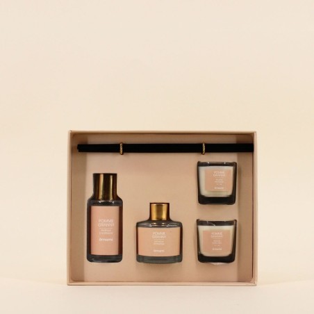 Coffret senteurs maison verre beige | Hashtag Déco